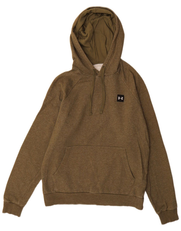 Under Armour Herren-Kapuzenpullover, klein, Khaki, gefleckte Baumwolle