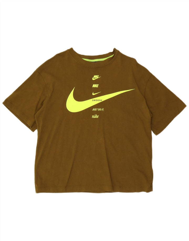 Nike Herren-T-Shirt mit Grafik, mittlere Khaki-Baumwolle