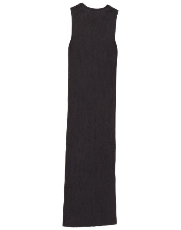 Ärmelloses Maxi-Pulloverkleid für Damen von Zara, UK 12, mittlere marineblaue Viskose