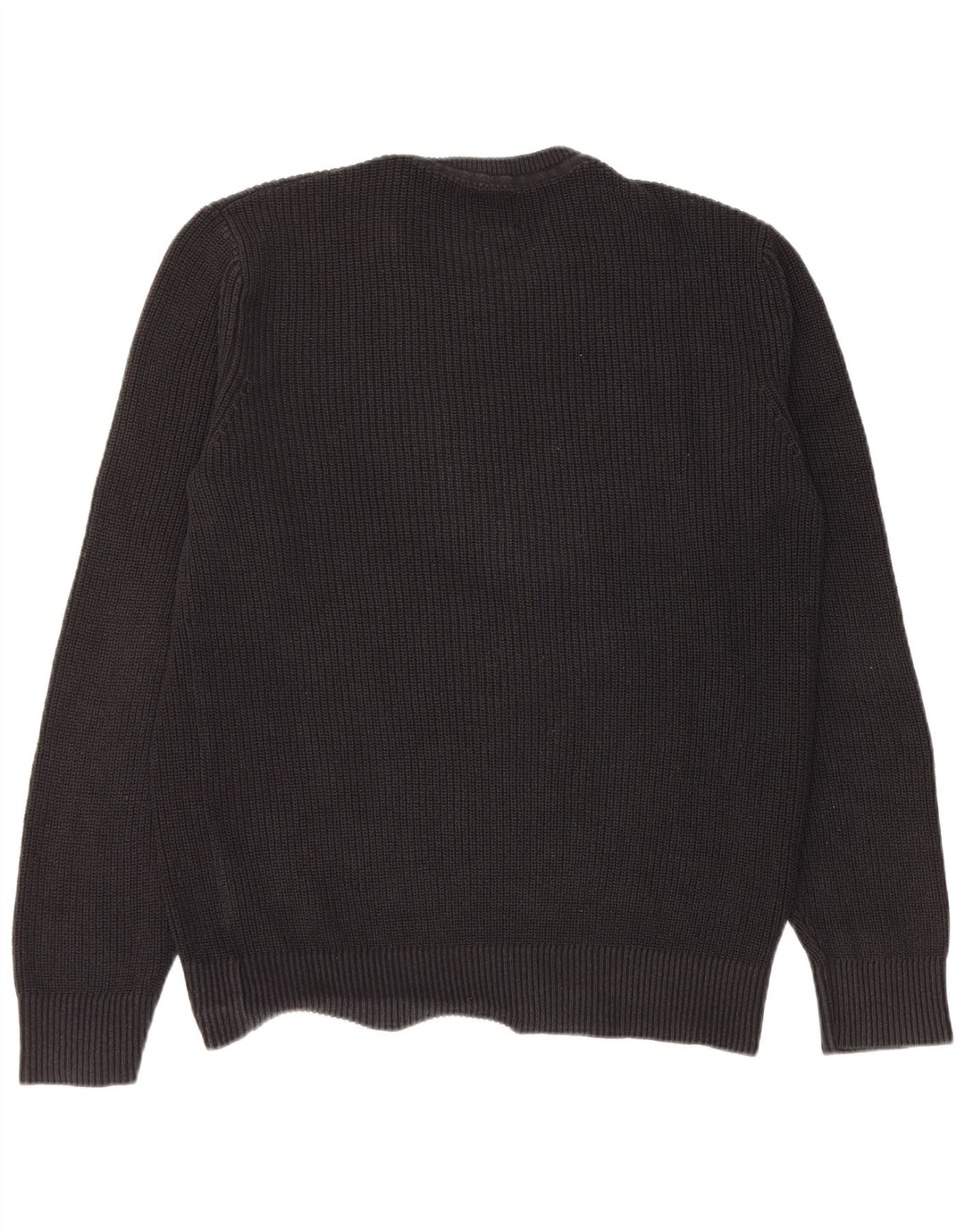 Gap Herren-Pullover mit Rundhalsausschnitt, mittelschwarz, Baumwolle