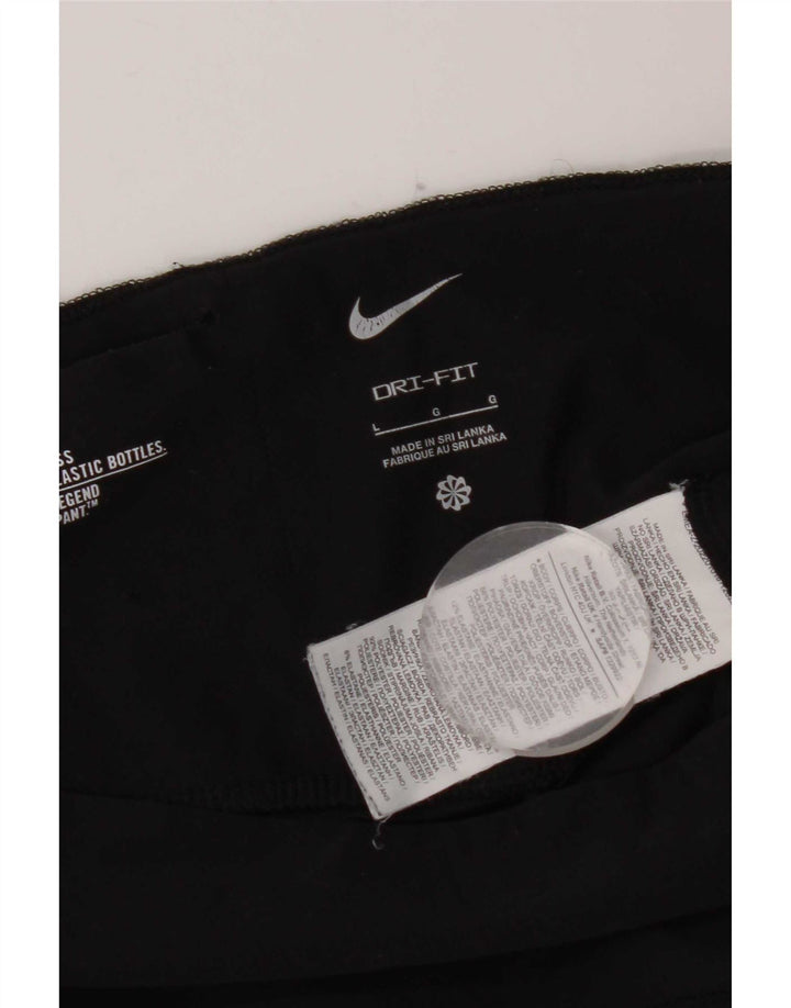 Nike Damen Dri Fit Leggings UK 14 Large Schwarz Polyester