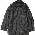 Vintage Herren Lederjacke UK 38 Mittelschwarzes Leder