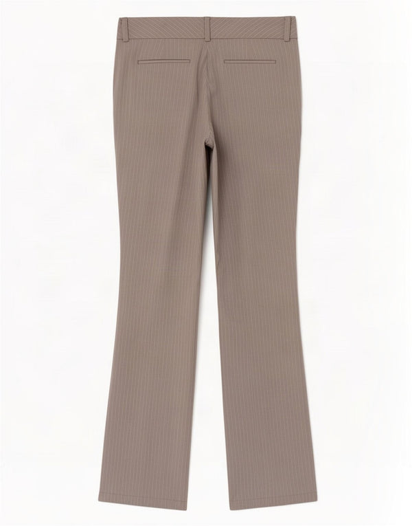Tommy Hilfiger Damen Chinohose US 10 Large W32 L32 Grauer Nadelstreifen