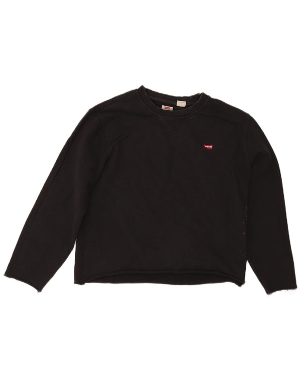 Levi's Damen Standard-Sweatshirt in Übergröße, Gr. 14, mittelschwarz