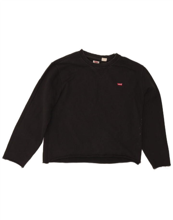 Levi's Damen Standard-Sweatshirt in Übergröße, Gr. 14, mittelschwarz