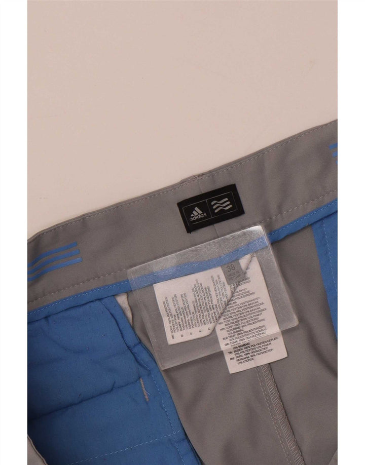 Adidas Herren Chino Shorts W38 XL Grau Polyester