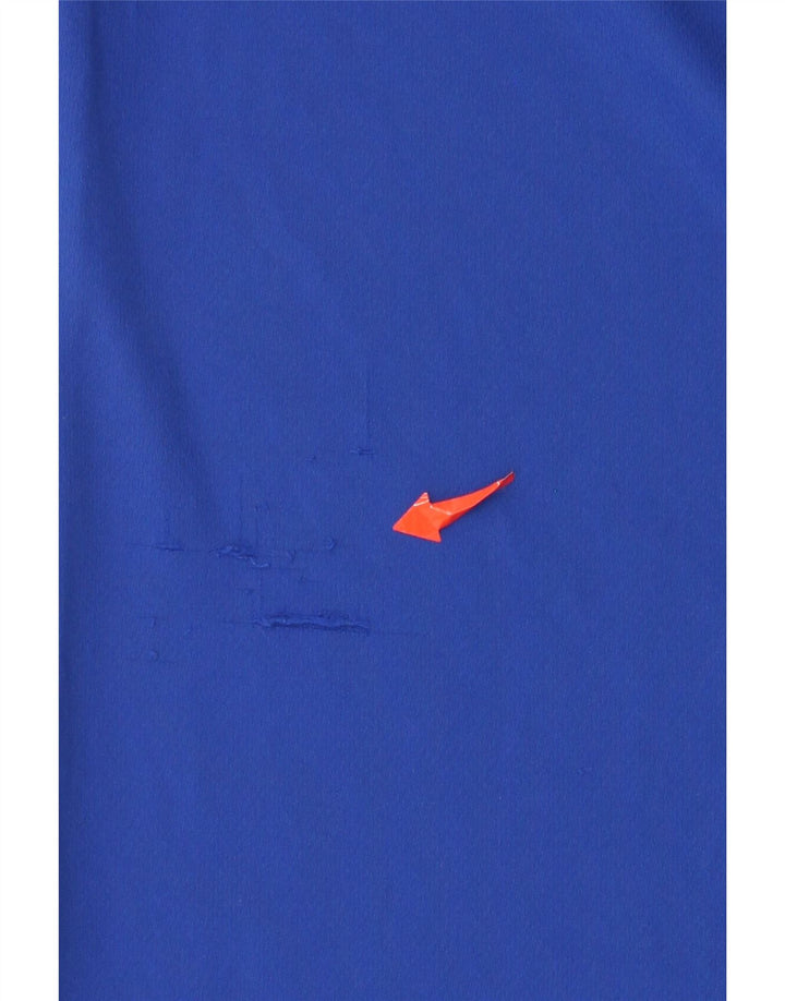 Adidas Herren Climalite T-Shirt Top 2XL Blau Colourblock Polyester