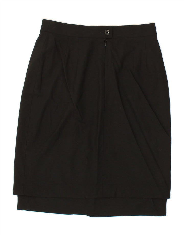 ESCADA Womens Pencil Skirt EU 36 Small W30  Black Wool Vintage Escada and Second-Hand Escada from Messina Hembry 