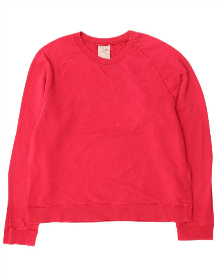 Nike Damen Sweatshirt Pullover US 16/18 XL Rosa Baumwolle