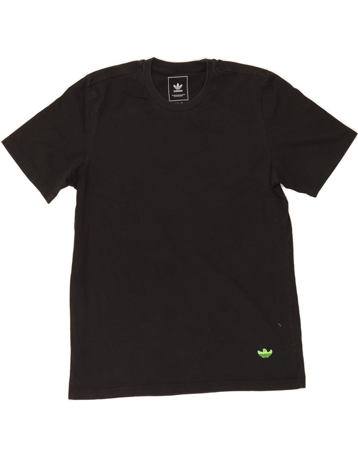 ADIDAS Mens Graphic T-Shirt Top Medium Black Cotton Vintage Adidas and Second-Hand Adidas from Messina Hembry 