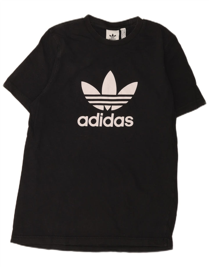 Adidas Herren Grafik T-Shirt Top Medium Schwarz Baumwolle