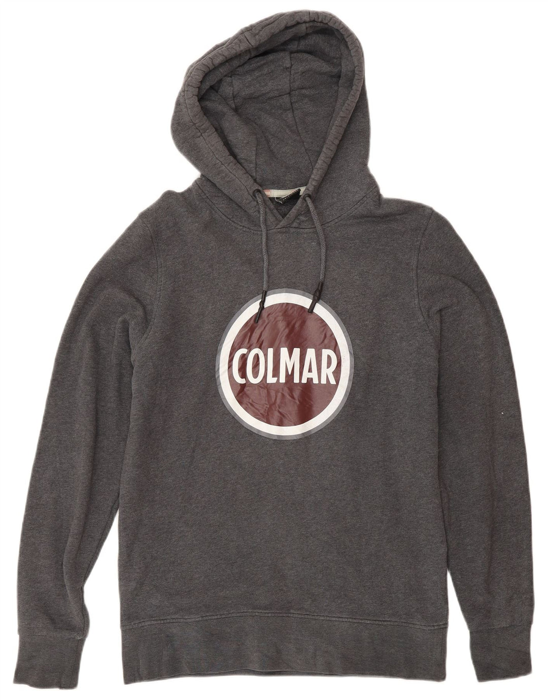 Colmar Herren-Kapuzenpullover mit Grafik, mittelgraue Baumwolle