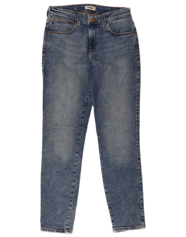 Wrangler Damen Skinny Jeans W28 L26 Blaue Baumwolle