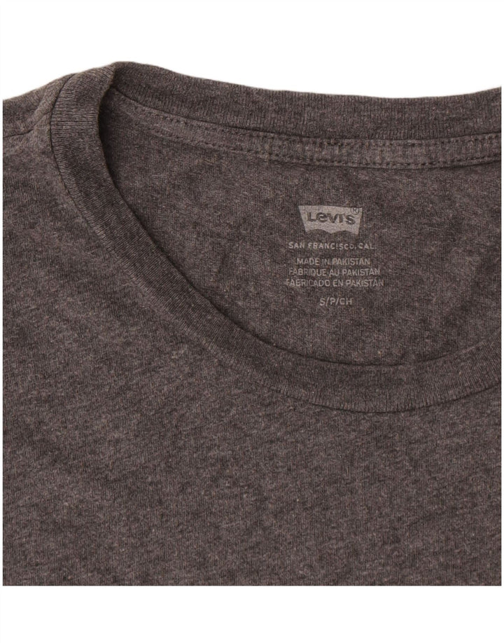 Levi's Damen-T-Shirt mit Grafik, UK 10, Größe S, Grau, Baumwolle