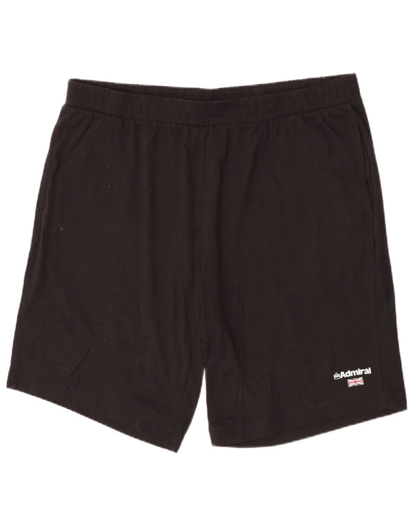 Admiral Herren-Sportshorts 3XL aus schwarzer Baumwolle