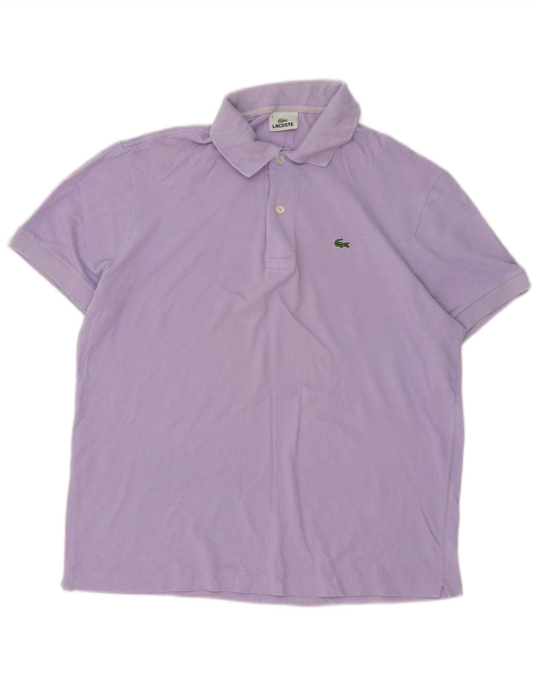 Lacoste Herren-Poloshirt, Größe 5, groß, lila Baumwolle