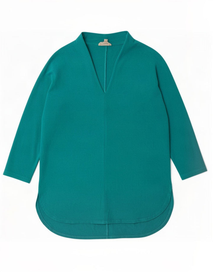 Phase Eight Damen-Tunika-Oberteil mit 3/4-Ärmeln, übergroß, Gr. 8, Türkis