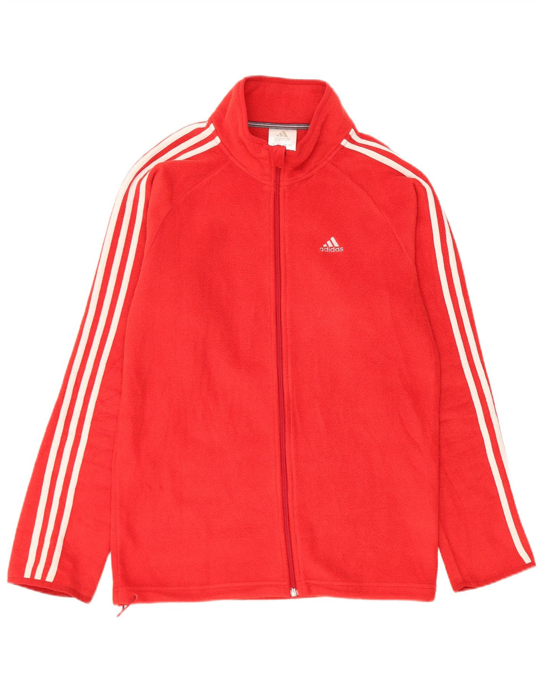 Adidas Herren Fleecejacke UK 34 XS Rot Polyester