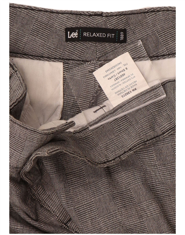 LEE Damen-Freizeithose mit entspannter Passform, US 8, M, W32, L29, grau kariert
