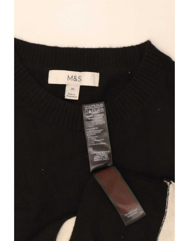 Marks & Spencer Damen Weste Tank Top UK 6 XS Schwarz Polyester