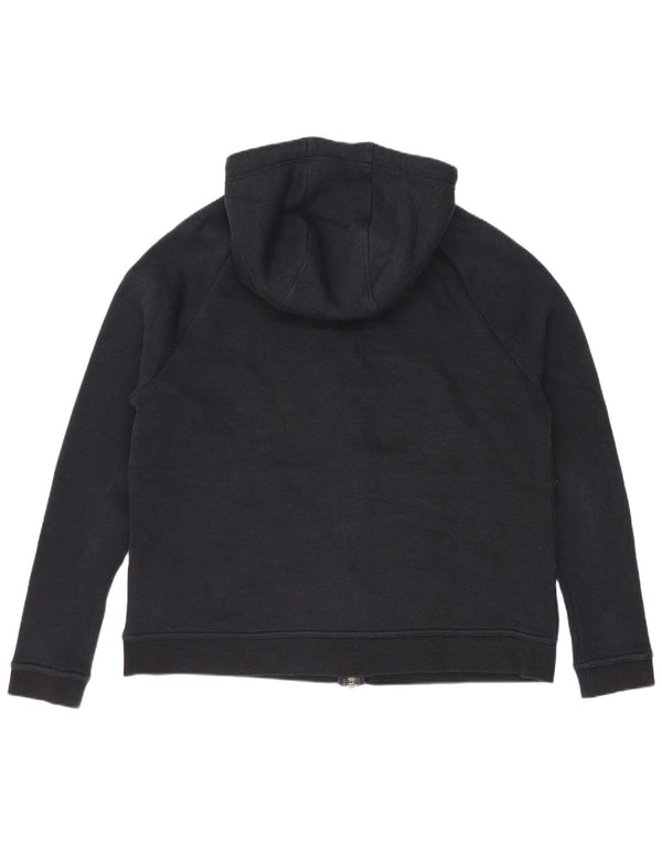 Nike Womens Graphic Loose Fit Zip Hoodie Sweater UK 14 Mittelschwarze Baumwolle
