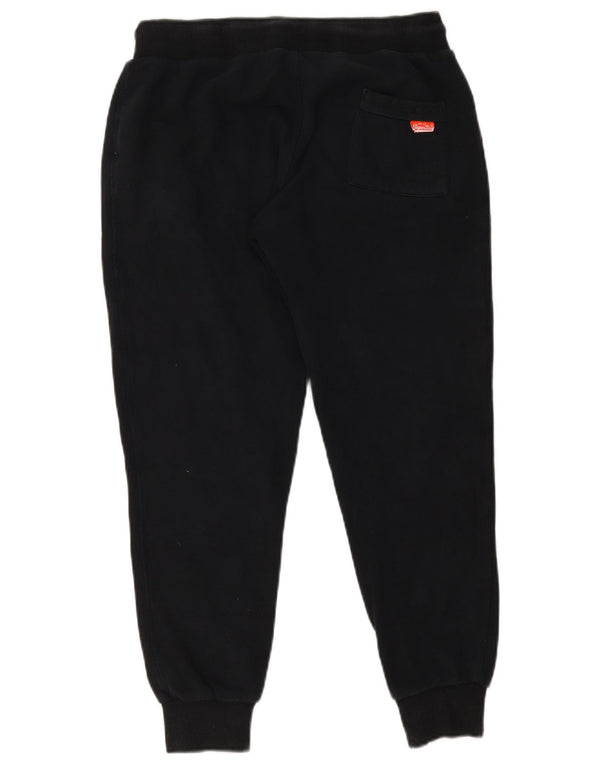 SUPERDRY Slim-Fit-Trainingshose für Damen, Jogginghose, UK 12, Mittelschwarz