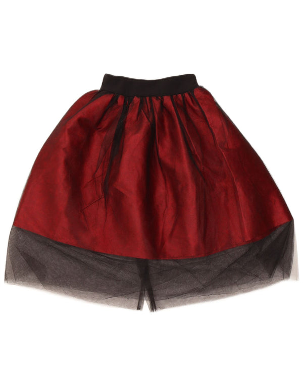 Vintage Damen Tutu Rock W20 3XS Burgund