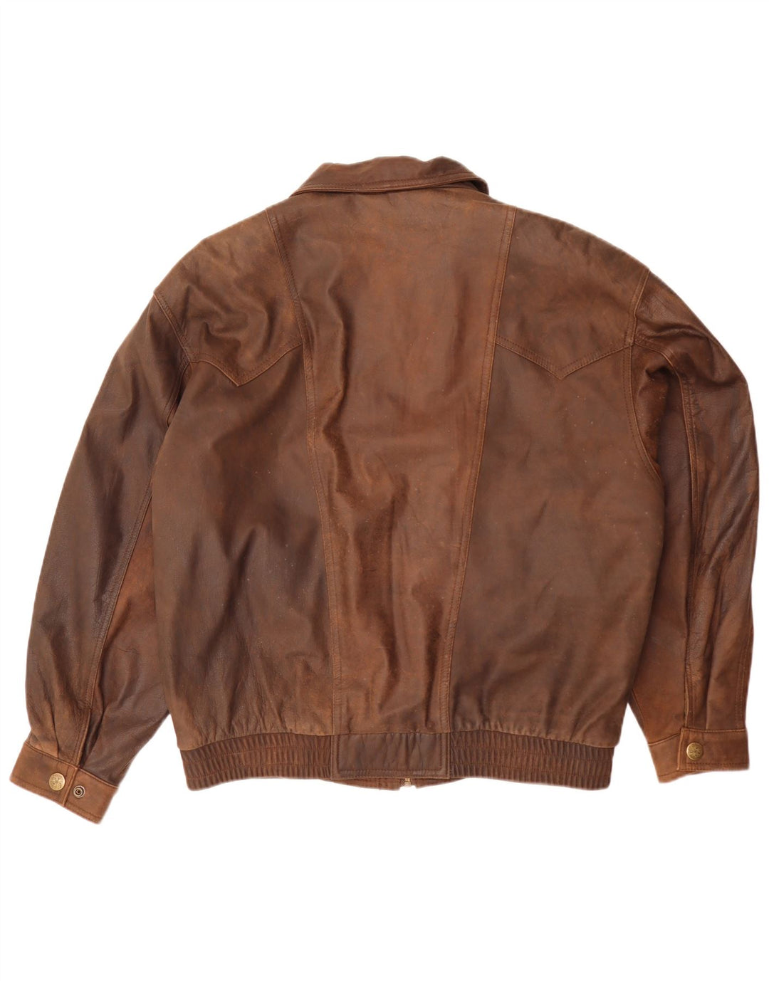 Vintage Herren Lederjacke IT 52 XL Braun
