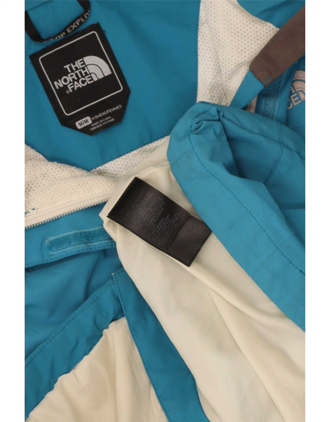 The North Face Damen-Regenjacke mit Kapuze, UK 14, Mittelblau, Polyester