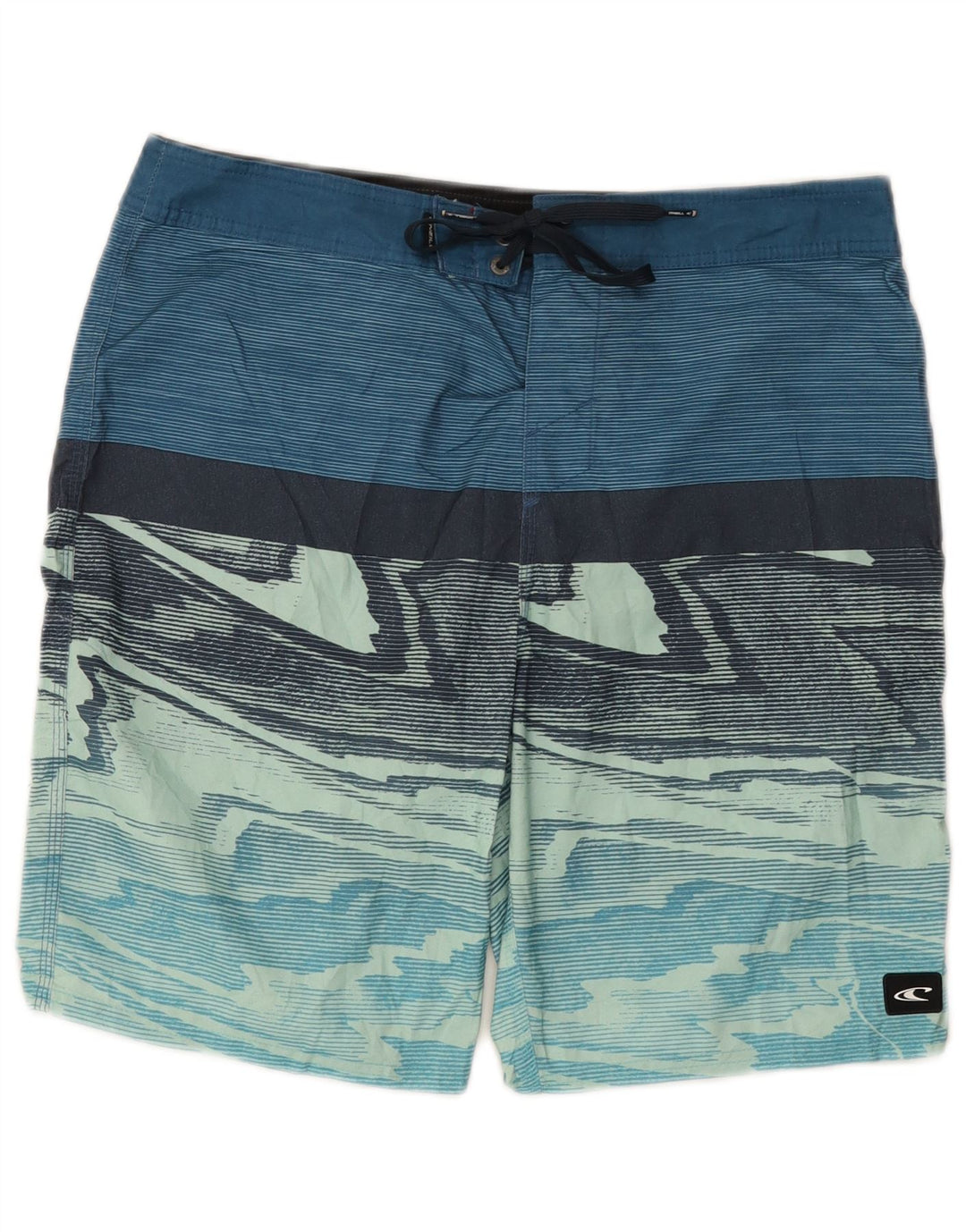 O'Neill Herren-Badeshorts aus mittelblauem Colourblock-Polyester