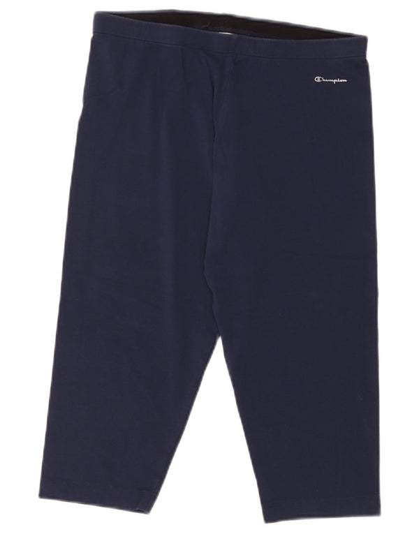 Champion Capri-Leggings für Damen, UK 18, XL, Marineblau, Baumwolle