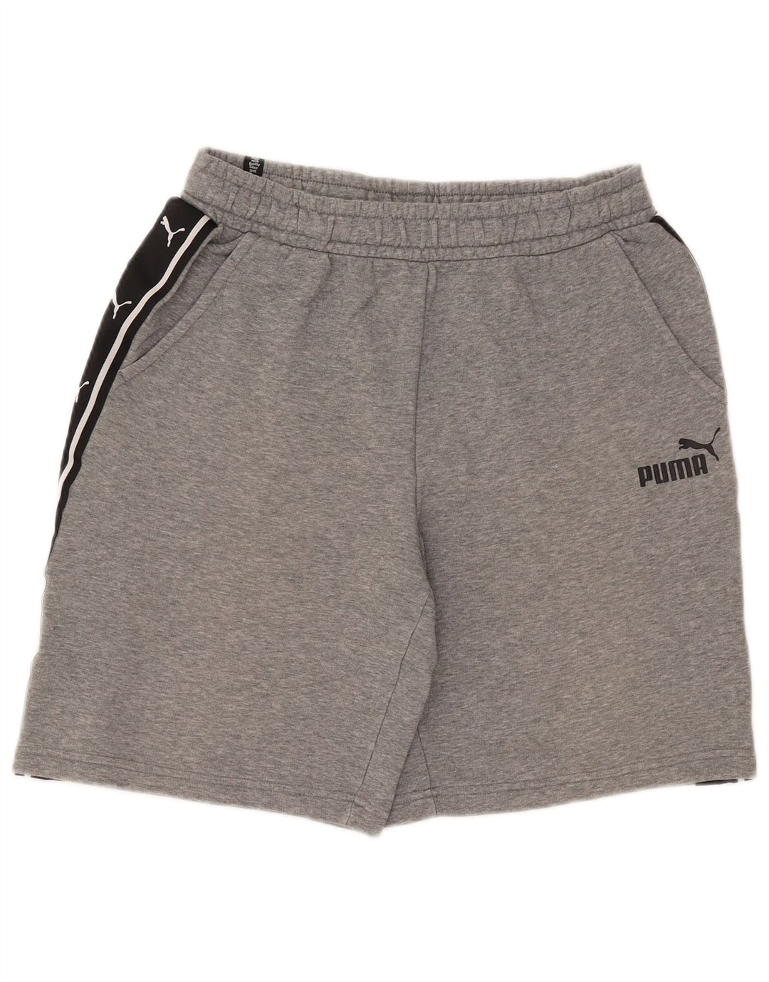 PUMA Herren Graphic Sport Shorts Mittelgrau Farbblock