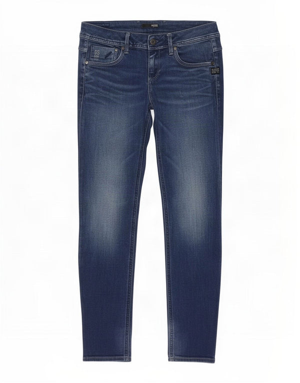 G-Star Damen Attacc Straight Jeans W29 L30 Marineblaue Baumwolle