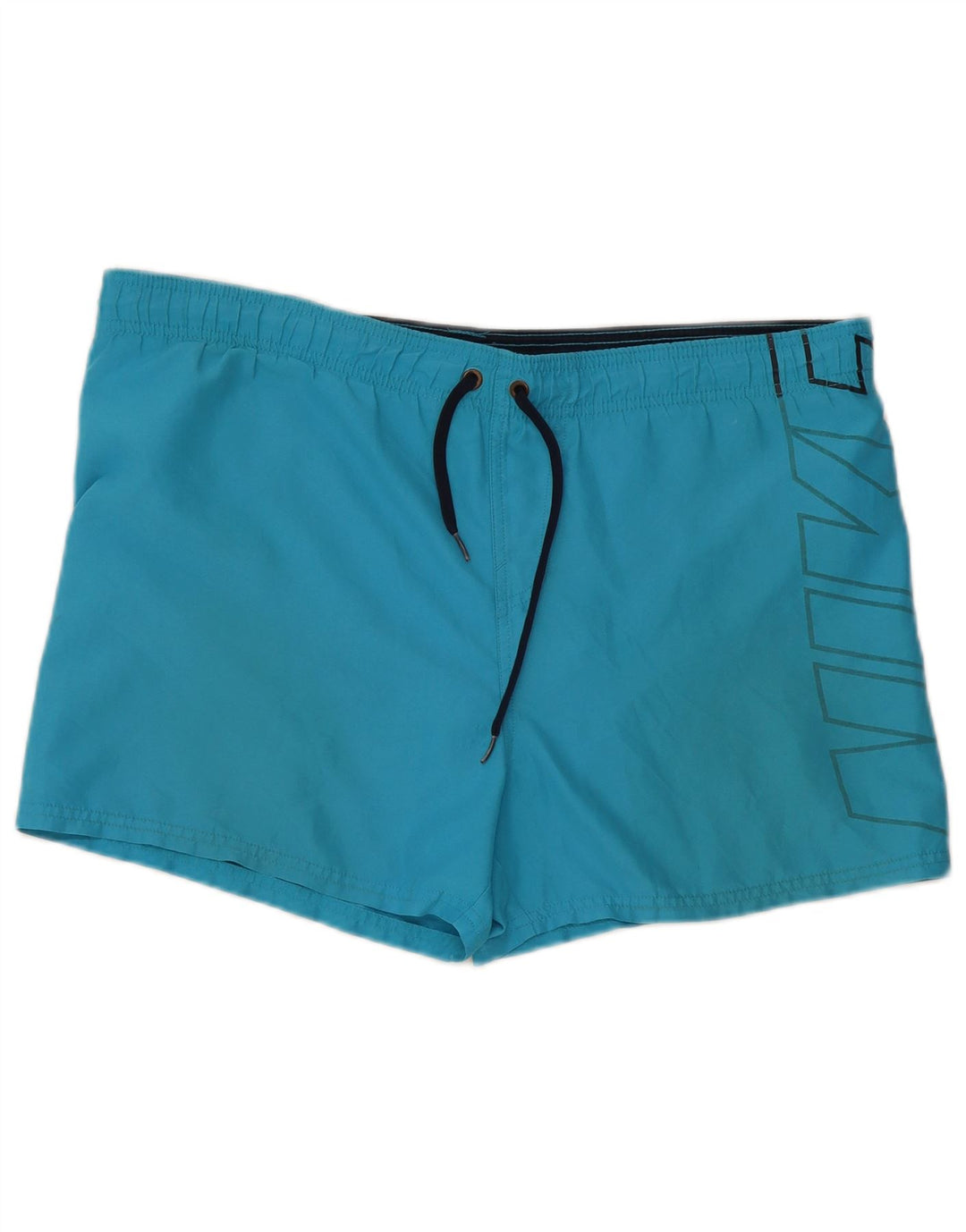 Nike Herren-Badeshorts mit Grafik, groß, aus blauem Polyester