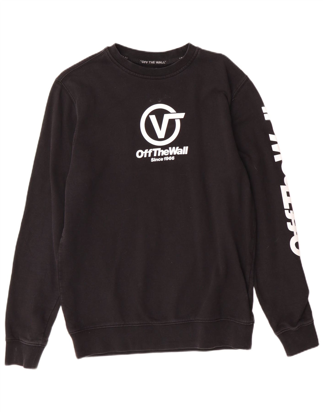 Vans Herren Off The Wall Graphic Sweatshirt Pullover XS Schwarz Baumwolle