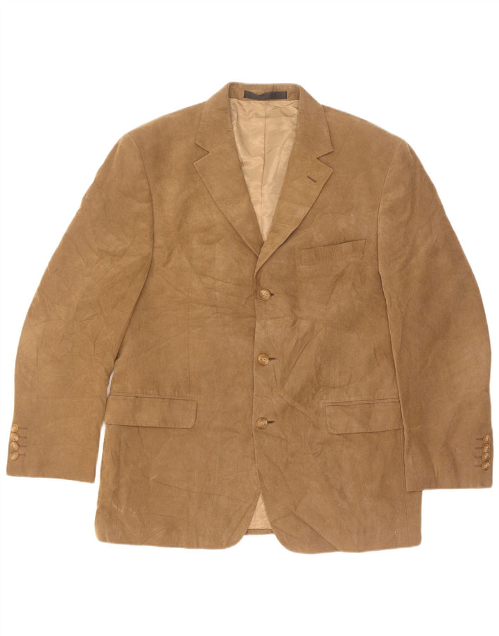 Marks & Spencer Herren-Blazer aus Cord mit 3 Knöpfen, UK 40, Mittelbeige