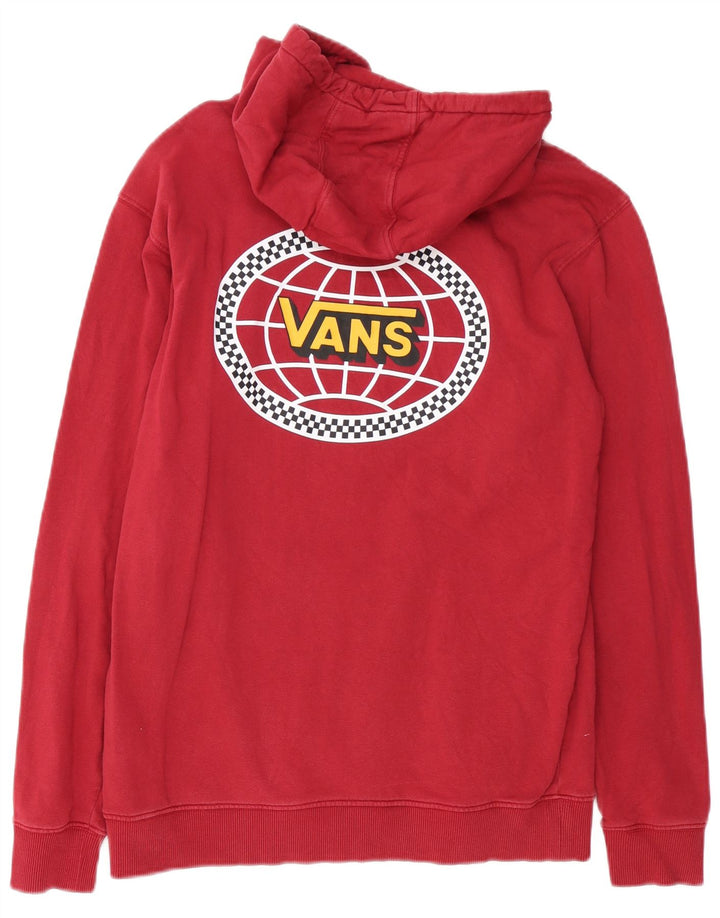 Vans Herren-Kapuzenpullover mit Grafik, mittelrote Baumwolle