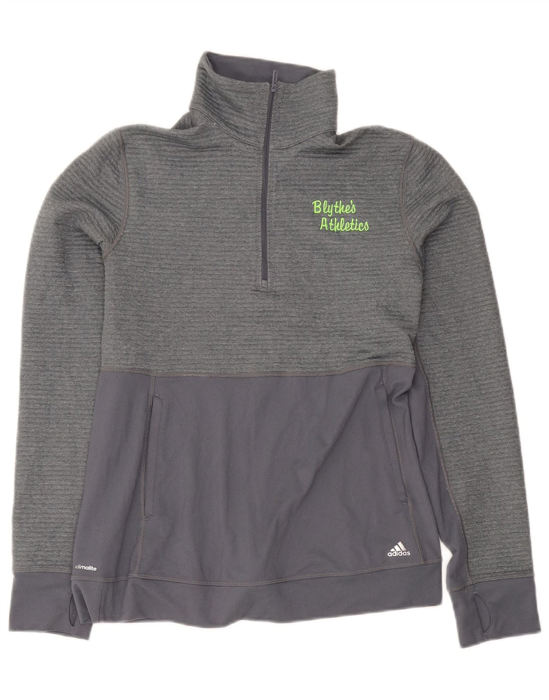 Adidas Damen Climalite Pullover Trainingsanzug Top UK 12/14 Mittelgrau
