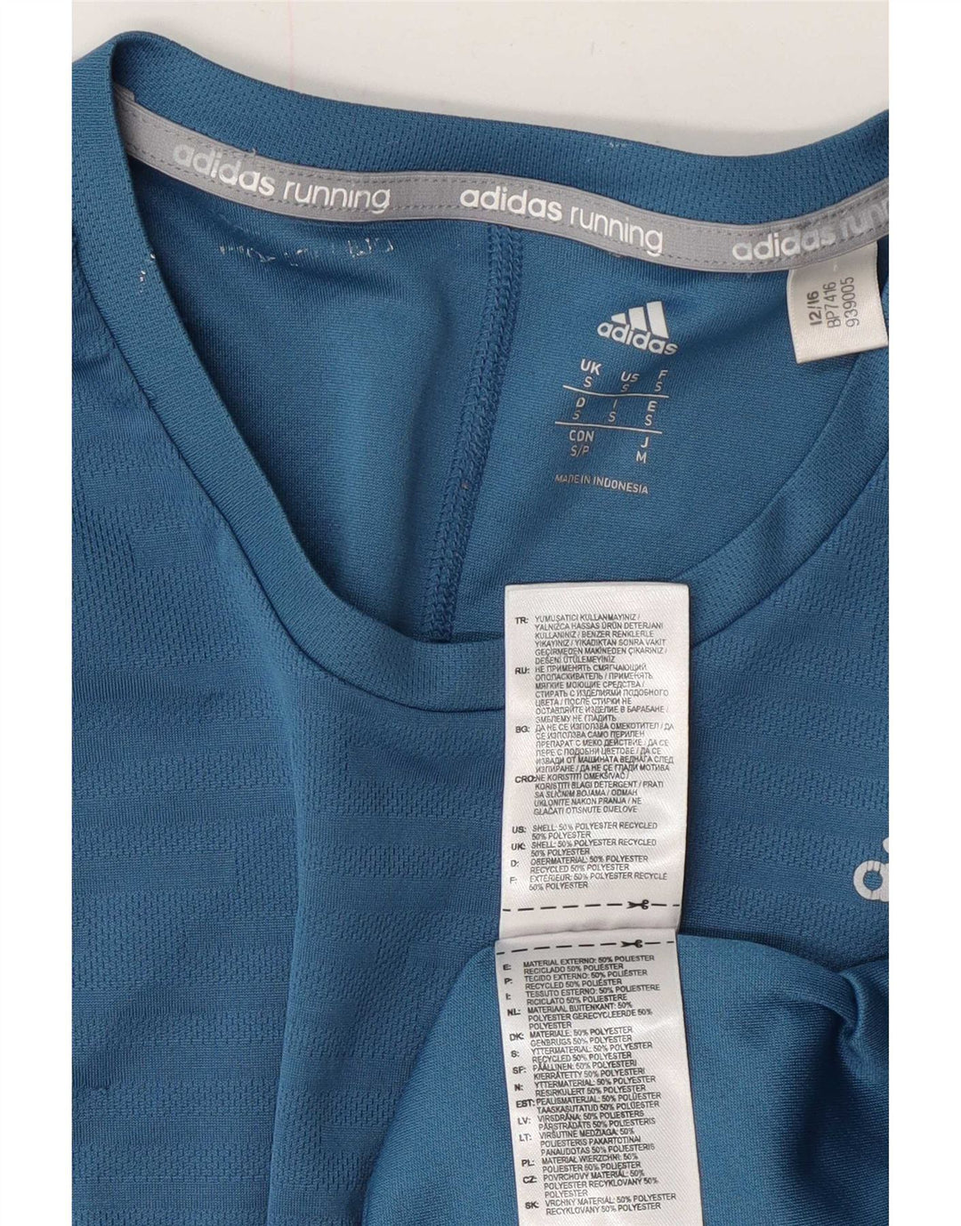 Adidas Herren Climacool T-Shirt Top Small Blau Polyester