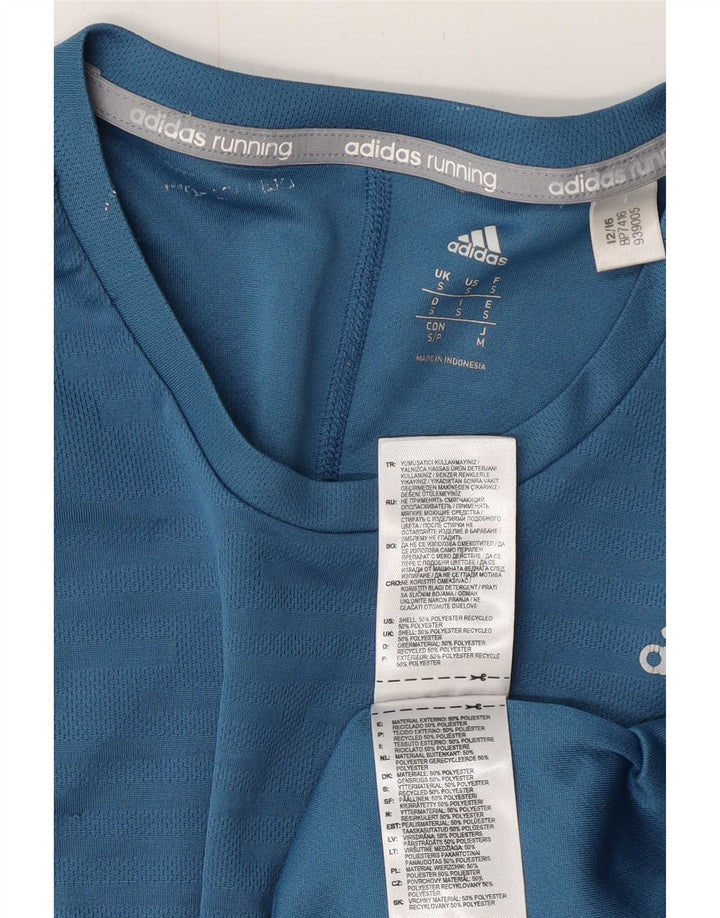 Adidas Herren Climacool T-Shirt Top Small Blau Polyester