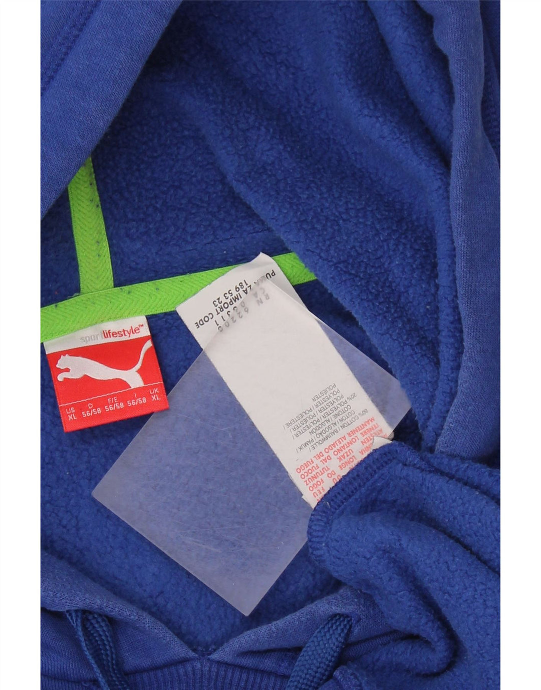 PUMA Herren Graphic Hoodie Pullover XL Blau Baumwolle