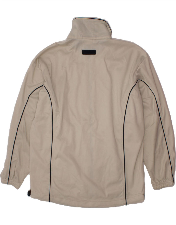 ASICS Boys Tracksuit Top Jacket 9-10 Years Off White Polyester Vintage Asics and Second-Hand Asics from Messina Hembry 