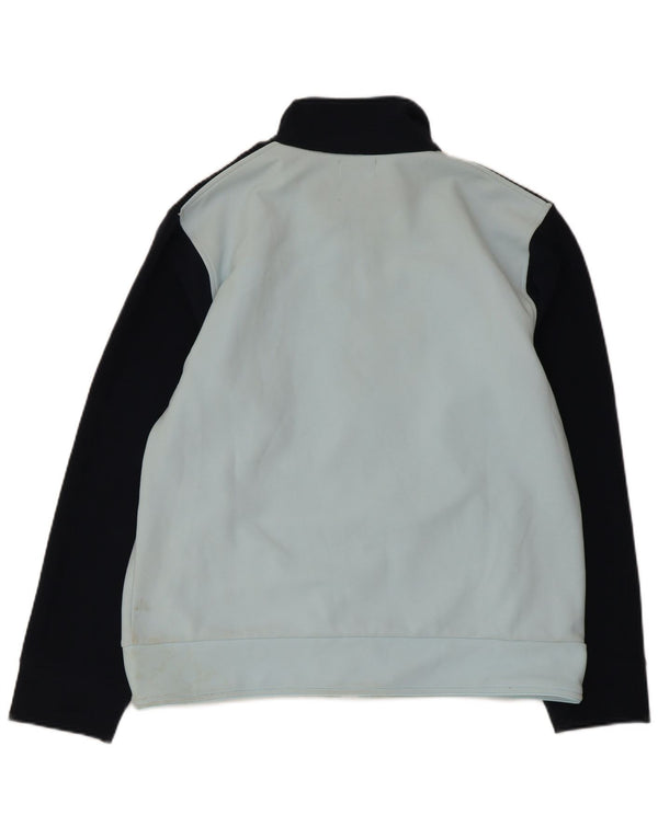 KAPPA Damen-Trainingsanzug-Top-Jacke UK 18 XL Blaues Colourblock-Polyester