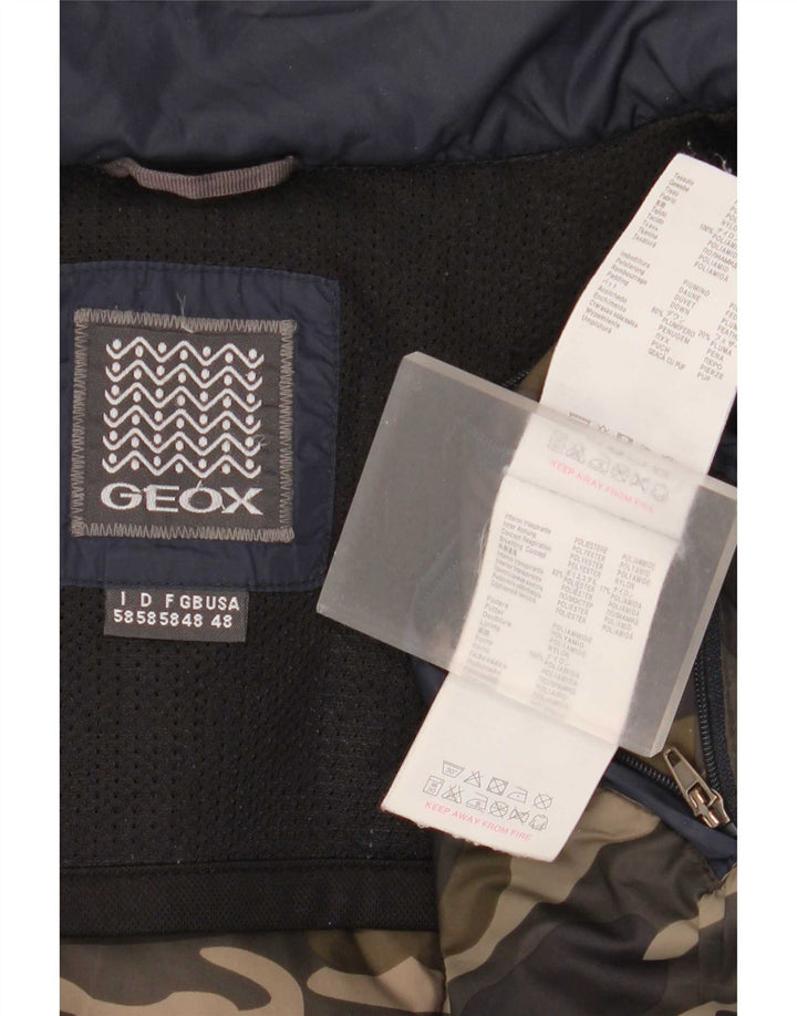 Geox wattierte Herrenjacke mit Kapuze, UK 48 4XL, Marineblau