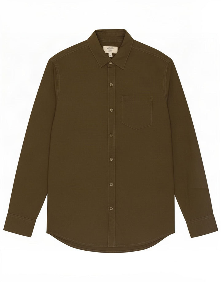 Jack & Jones Herren-Hemd, groß, Khaki, Baumwolle
