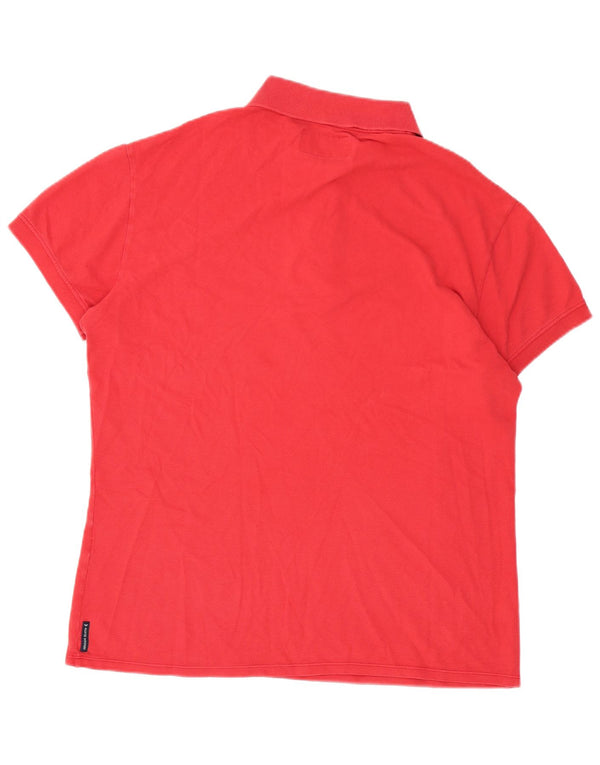 Armani Jeans Herren Muscle Poloshirt Large Rot