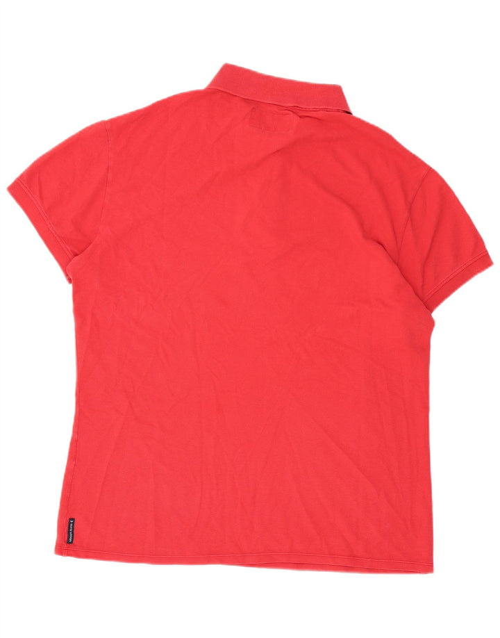 Armani Jeans Herren Muscle Poloshirt Large Rot