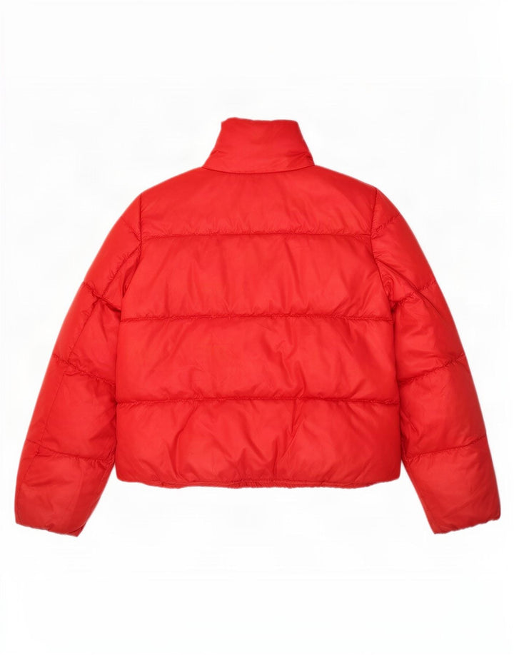 Michael Kors Damen Wattierte Jacke UK 10 Small Rot Polyester