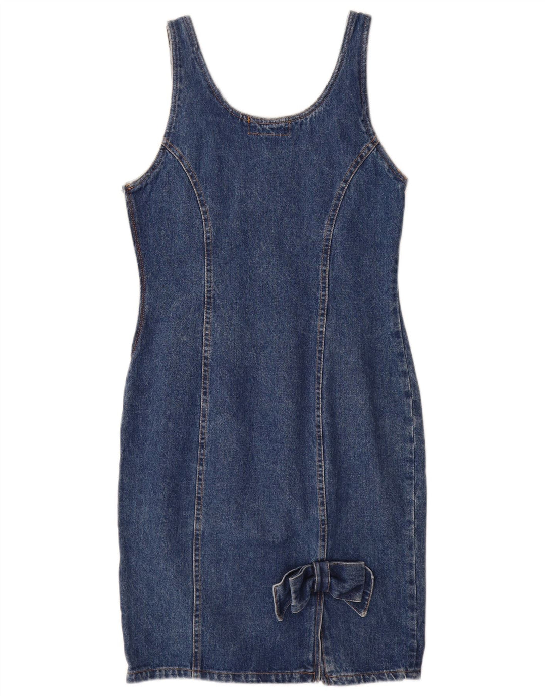 Oleg Cassini Damen Ärmelloses Jeanskleid IT 42 Mittelblau