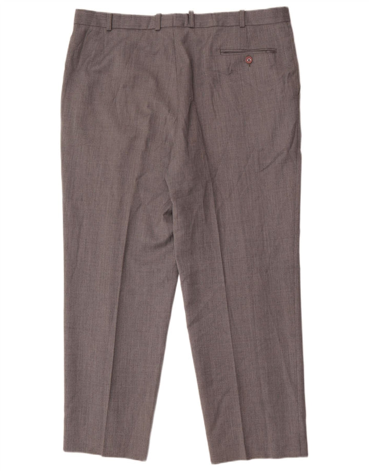 Gerade Herren-Anzughose von Marks & Spencer, W40, L29, graue Wolle